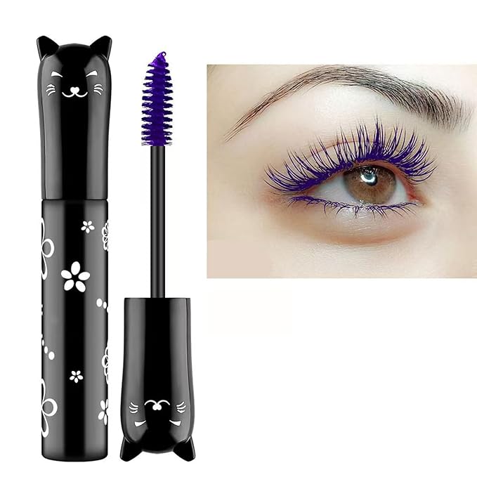 Purple Mascara For Eyelashes Waterproof Voluminous Colored Lengthening Curling Defining