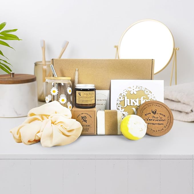 Gift Baskets for Women, Best Friend Friendship Gifts, Women Self Care Package, Mental Health Stress Relief Box for Mom Her Sister Friends