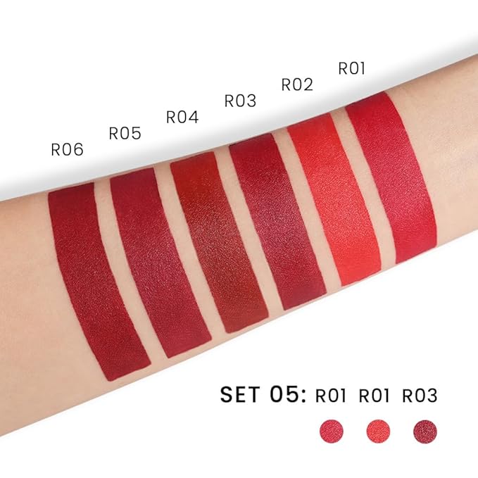 3 Pcs Matte Velvet Lipstick for Women Set,Nude Long Lasting Matte Lip Stick 24H Waterproof for Girls Natural Lip Makeup,Matte Non-Stick Lipstick Makeup for Women,labiales magicos 24 horas originales