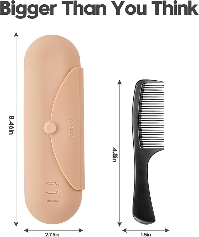 Silicone Makeup Brush Holder，Travel Makeup bag-Soft Portable Cosmetic Face Brushes Holder，Large Travel Makeup Brush Case with Anti-Fall Out Magnetic Closure