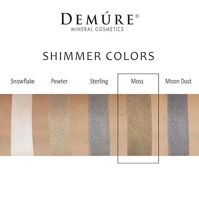 Demure Mineral Make Up (Moss) Eye Shadow, Shimmer Eyeshadow, Loose Powder, Glitter Eyeshadow, Eye Makeup, Professional Makeup