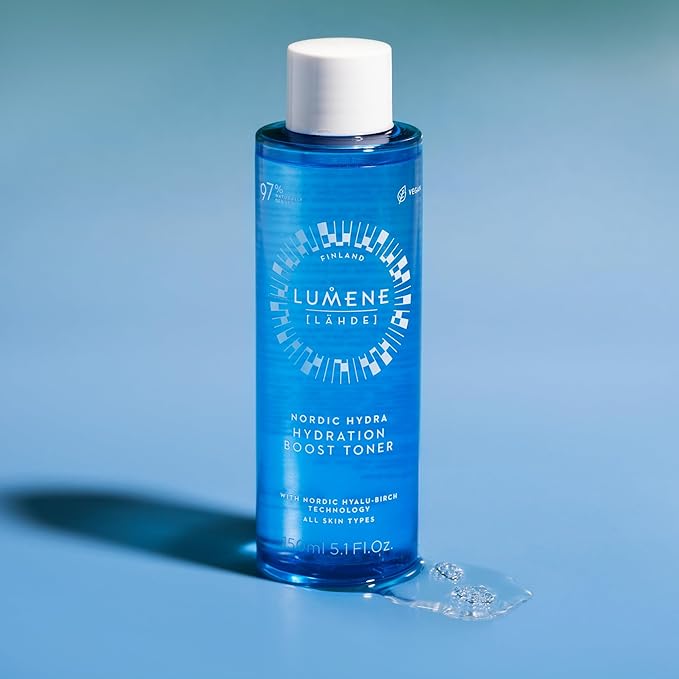 Nordic Hydra [LÄHDE] Hydration Boost Toner | Lightweight, Moisturizing Liquid Toner | Long Lasting Hydration for Dry, Dull Skin | Prepares Dehydrated Skin for Skincare | Vegan | 150ml