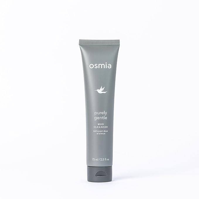 Osmia Skincare - Natural Purely Gentle Mud Cleanser | Aloe, Clay, Honey, Chamomile, Licorice Root | Strengthen, Detoxify, Soothe | Clean Beauty For Healthy Skin (2.5 fl oz | 75 ml)