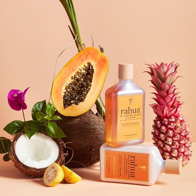 Rahua Enchanted Island Hair Conditioner Refill, Vegan, Deep Conditioning for Medium to Thick Hair, Strengthening Formula with Biotin, Oil, Quinoa, Pomegranate, Coconut & Guava Scent, 9.5 Fl Oz