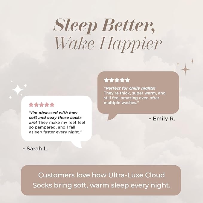 Fuzzy Socks for Women & Men - Cozy Cloud Socks for Sleeping, Gifts, Spa, Travel, Stress Relief, Lounge Wear