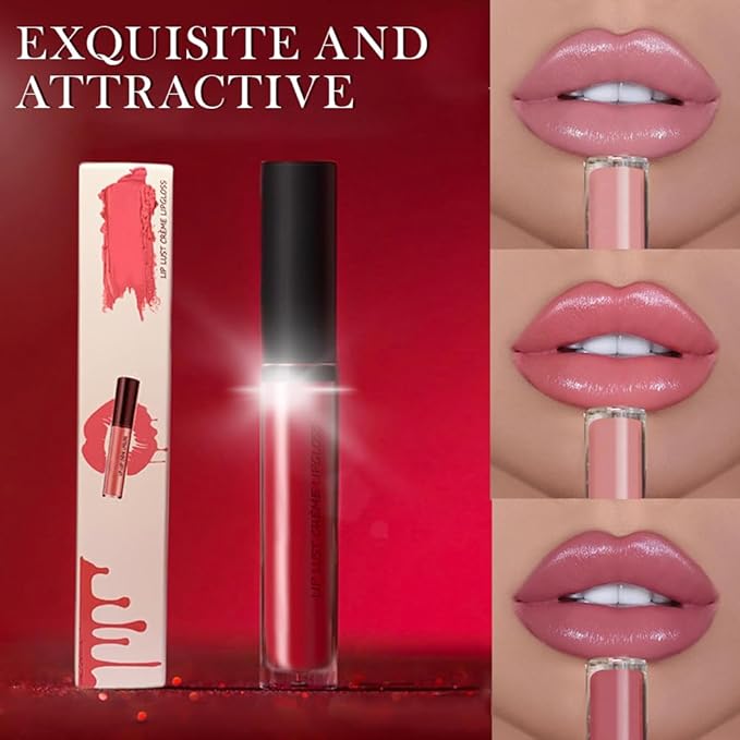 12 Colors Cream Texture Lipstick, 2026 Upgrade 12 Colors Lips Staining Lip Oil Long Lasting Lip Gloss Natural Non-Stick Non-Fading Liquid Lipstick, Hydrating Lip Tint Waterproof LipStain (#5)