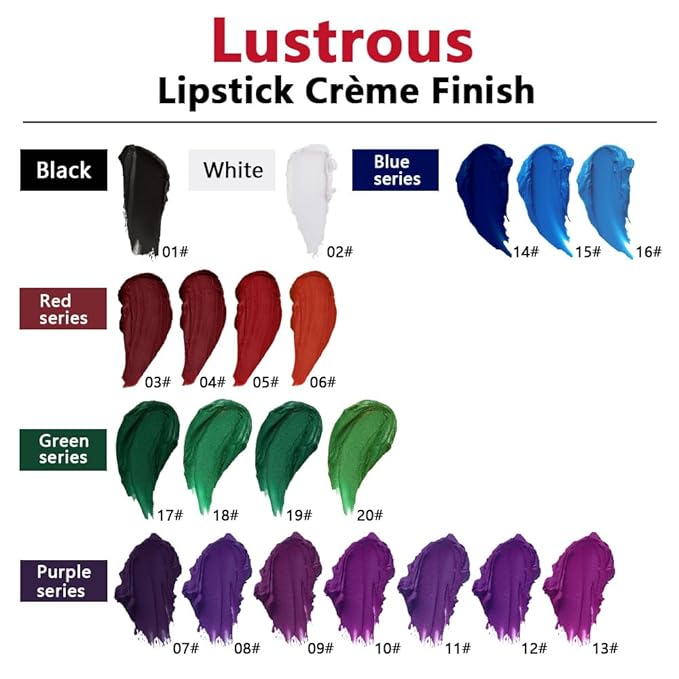 Black Matte Creamy Lipstick for Women, Longwear Lips Gloss & Face Paint Stick, Lip Stick Stain Long Lasting Waterproof Effortless Application Full Coverage Velvet Gloss for Party, Halloween Makeup 01#