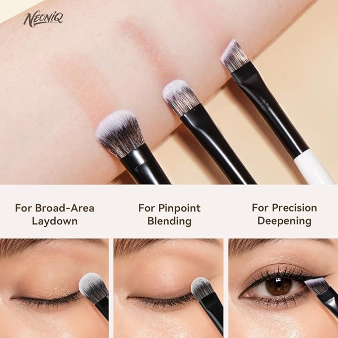 10 PCS Foundation Contour Conceal Brush Set With Bag, Makeup Brushes, Double-End Multi-functional Brushes for Foundation Powder Blush Eyeliner Eyeshadows, Professional Face Brush Set（White）