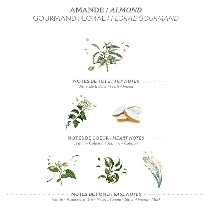 Panier des Sens - Pretty Hands Set - Almond Mini Hand Cream + Nail & Cuticle Oil - 97% Natural, Shea Butter & Sweet Almond - Travel Gift Set for Dry, Cracked Hands - French Skincare Holiday Gift