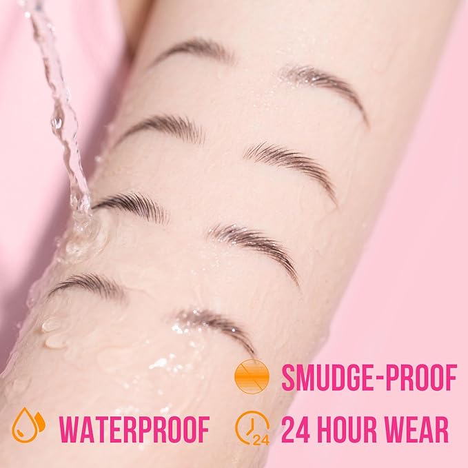 iMethod Curved Eyebrow Pen and Eyebrow Gel - Eyebrow Pencils for Women with Natural Hair Like Strokes, Brow Gel Clear for Soft Full Brows, Waterproof, All-Day Defined, Light Brown