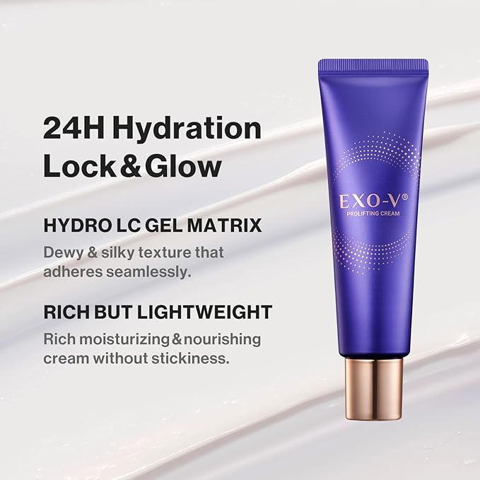 idplacosmetics id EXO-V Prolifting Cream 1.7 fl.oz (50 ml) — Exosome Cream 10,000 PPM with Sodium DNA (PDRN) & ID Booster Liposome, Hydro LC Gel Matrix, Korean moisturizer, after microneedling