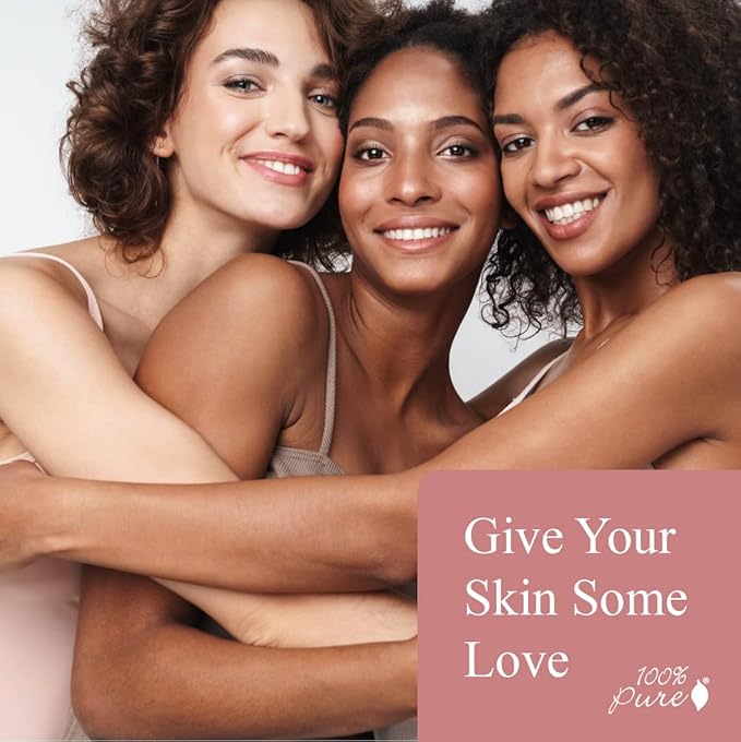 100% PURE Pretty Naked Makeup Palette All in One Compact 3 Eyeshadow, Blush, Face Highlighter, Fruit Pigmented Natural Nude, Neutral Looks for All Skin Types - Vegan (Soft, Neutral Tones)