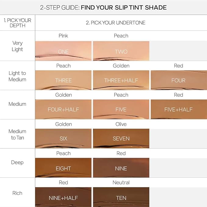 Saie Slip Tint Tinted Moisturizer with SPF 35 - Light Coverage, Glowy Skin Tint & Mineral Sunscreen for Face with Hydrating Hyaluronic Acid - Summer Makeup Essential - Shade One (1.35 oz)