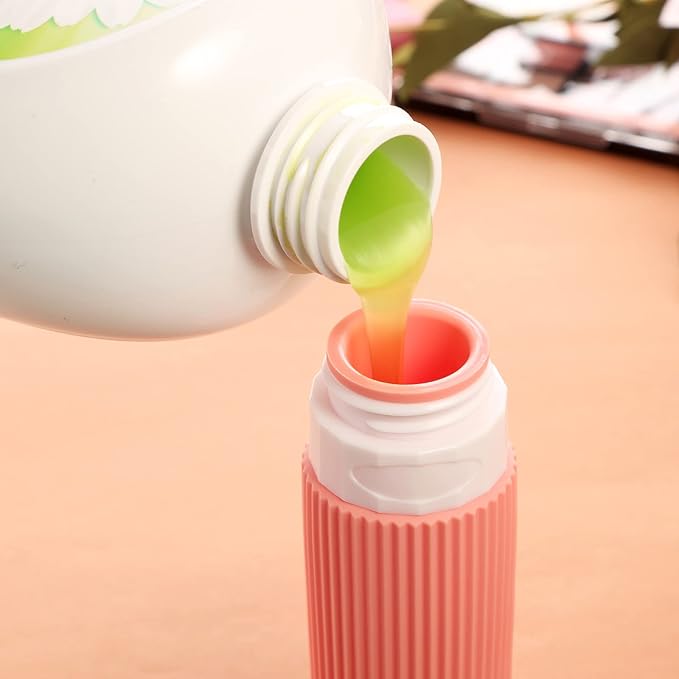 Travel Bottles for Toiletries, Tsa Approved 3oz Portable Travel Bottles, BPA Free Leak Proof Squeezable Silicone Travel Size Containers, Travel Accessories with Clear Toiletry Bag (4 Pack)