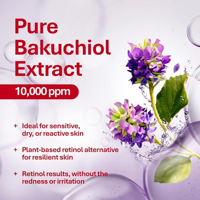 Rothea Resilience Cream, Anti-Aging with Bakuchiol 10,000ppm (Natural Retinol Alternative), Face Moisturizer, Neck Cream with Collagen, Ceramides, Peptides, Niacinamide, Korean Skin Care, 1.7 oz