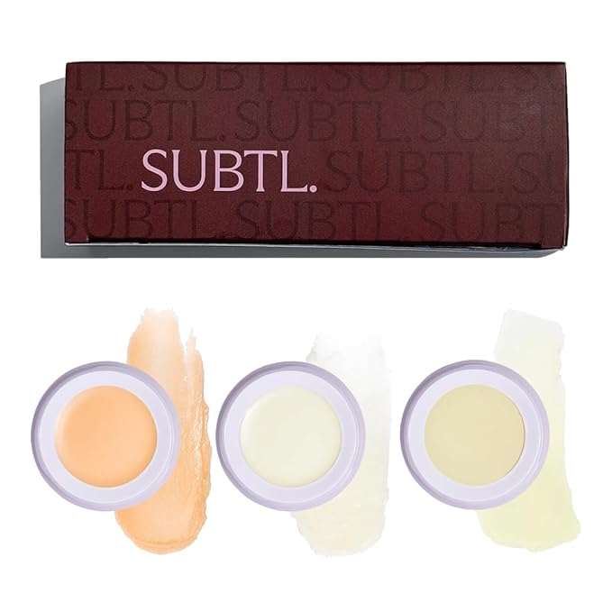 Subtl Staks Summer Lip Balm Trio – Hydrating, Stackable Travel Lip Balms with Mango Sorbet, Zestination Coco & Original Flavors