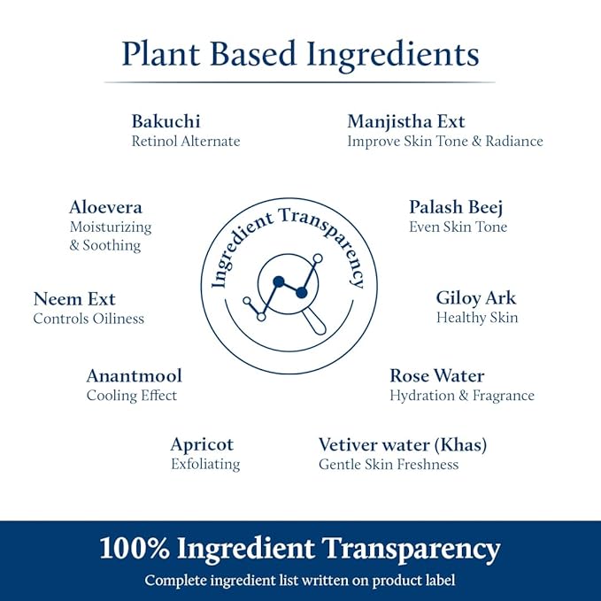 Blue Nectar Bakuchiol Face Serum for Glowing Skin with Gua Sha | Plant-Based Retinol for Face Skincare, Fine Lines, & Dark Circles | Anti-Aging Serum for Women & Men (10 Herbs, 1 Fl Oz)