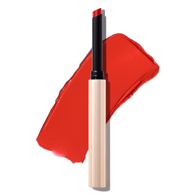 MAKE Beauty Cream Supreme Long-Lasting Lipstick. High Impact Hydrating Lip Color with Emollient Moisturizing Formula. Creamy Semi-Glossy Lipstick - Shade, Infrared