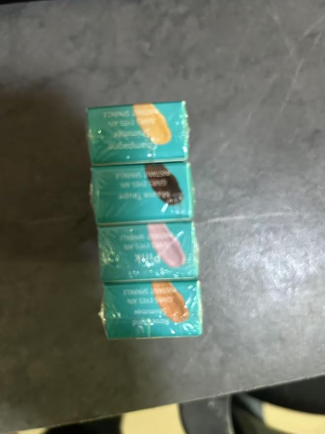 4Pcs Eyeshadow Stick, Eye shadow Brightener Stick Glitter Highlighter Makeup Eye Liner, Shimmer Creamy Long Lasting Eye Makeup(4 colors