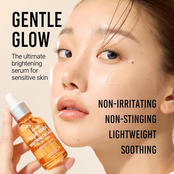 JUMISO All Day Vitamin Serum, Brightening & Balancing Facial Serum 30ml, 1.01 fl oz, 86.14% of Vitamin Tree Extract, 20,000ppm of Niacinamide