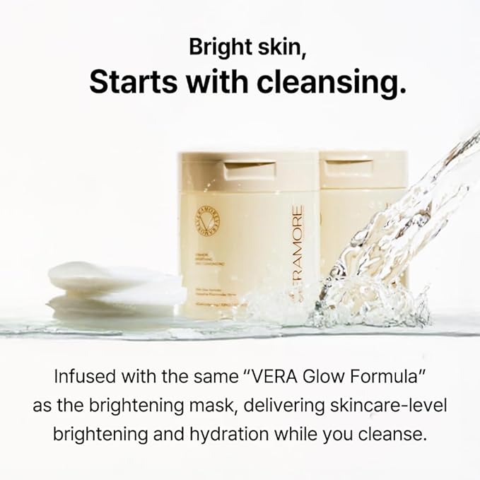 Veramore Glow-Enhancing Vegan Cleansing Pads – Dual-Sided Exfoliating & Brightening with Rice Extract & Hyaluronic Acid | Gentle, Hydrating K-Beauty Skincare, 70 Count (5.07 fl oz)