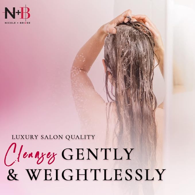 N+B Bundle - Shampoo, Conditioner, and Leave-In Treatment | Sulfate-Free | Paraben-Free | Strengthens and Hydrates | For All Hair Types | USA Made