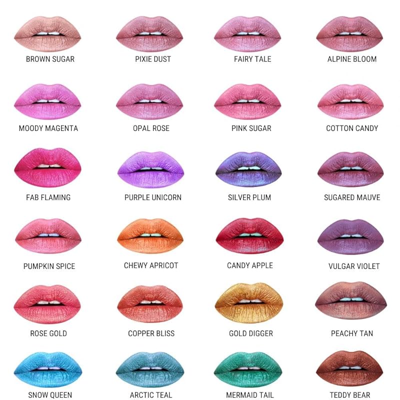 Aromi Teal Blue Metallic Liquid Lipstick | Turquoise, Sea Foam Lip Color with Shimmery Finish, Vegan, Cruelty-free, Long-lasting, Smudge Proof (Arctic Teal)