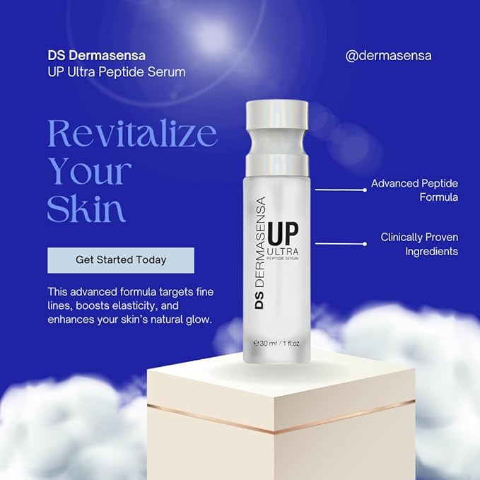 DS Dermasensa UP Ultra Peptide Serum – Advanced Peptide Formula for Wrinkles & Fine Lines, 30ml / 1 fl.oz