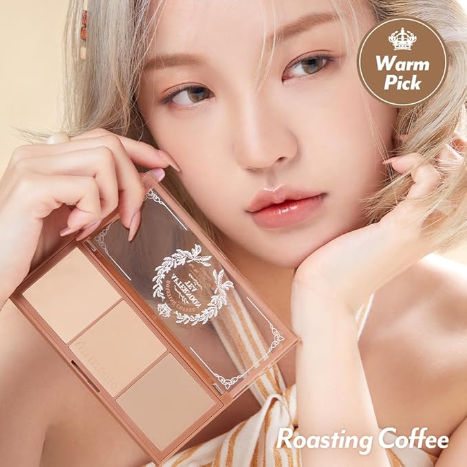 I'm Meme Palette - Afternoon Tea Contour | Roasting Coffee, Bronzer Palette for Face & Cheeks, Matte Powder Bronzer, Natural Makeup, Buildable Coverage, Light to Medium, For Warm Tone Skin, 0.4 Oz