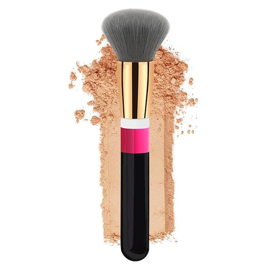 Foundation Brush Makeup Brushes Powder Flawless Powder Brush Highlighter Brush Blush Brush with Wooden Handle Aluminum Tube Perfect for Blending, Buffing Liquid, Powder, Foundation, Cream, Concealer