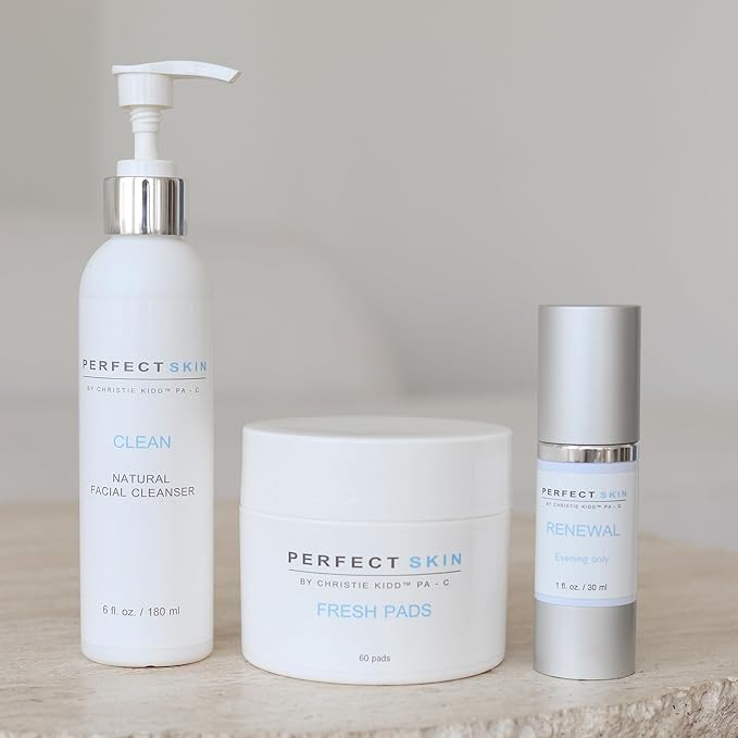 PERFECT SKIN BY CHRISTIE KIDD, Trio Skincare Bundle Perfect Skin by Christie Kidd, PA-C | Cleanse, Refresh & Renew Your Skin | Daily Essentials for Smooth, Bright, and Hydrated Skin