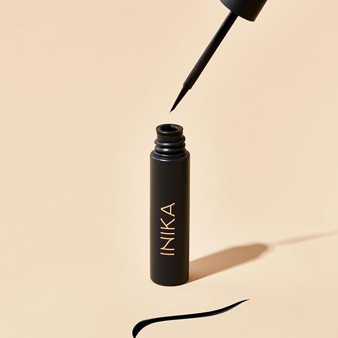 INIKA Organic Liquid Eyeliner | Quick Dry, Smudge-Free, Precision Tip, Vegan, Natural, Sensitive Eyes, Long Lasting.