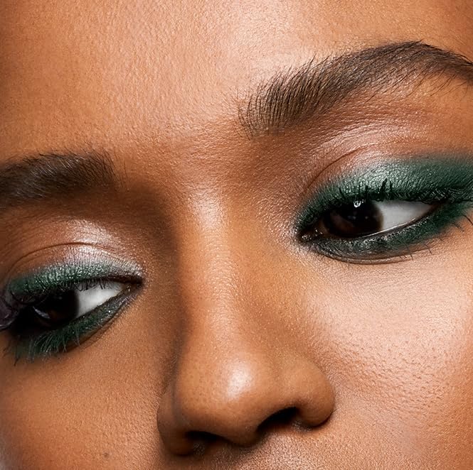 MAKE Beauty Continuum Waterproof Gel Eyeliner Pencil. Creamy, Pigmented Multi-Use, including Waterline with Built-in Sharpener and Blending Brush. Smudge-Proof Makeup. Shade - Emerald, Green