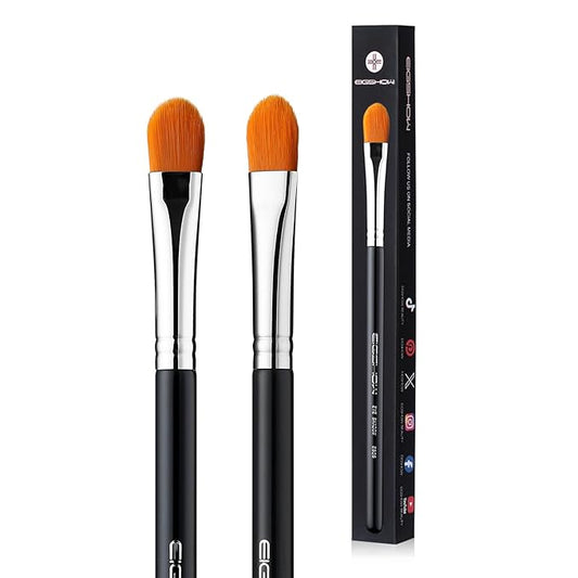 Concealer Brushes, EIGSHOW Eyeshadow Primer Brush for Concealer, Blending, Eyeshadow - Professional Tools for Applying Cream, Liquid Shadows and Eye Primer Base (E828 2piece)