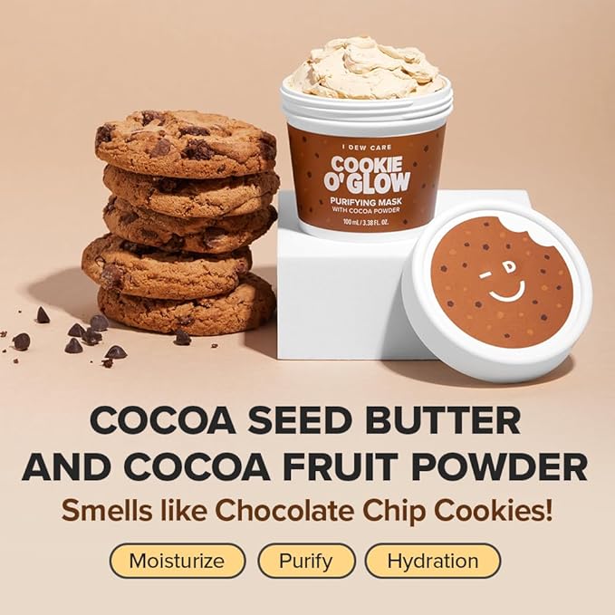 I DEW CARE Wash Off Face Mask Set - How Dough I Look | Headband, Hyaluronic Acid Skincare Essentials, Moisturizing, Soothing, Deep Cleansing, for Dry Sensitive Skin, Stocking Stuffers, 3.38 Oz