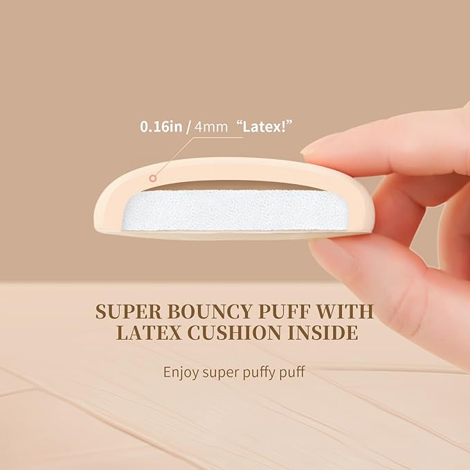 DUcare Foundation Brush for Liquid Makeup, Flat Top Professional Kabuki Brush with Puff Buffing Blending Mineral Powder Large Makeup Face Brush