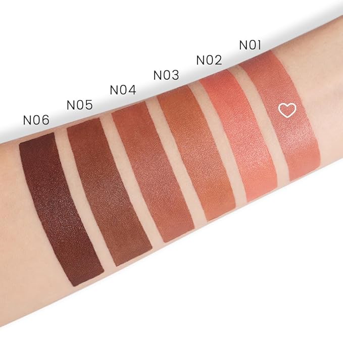 evpct 1Pcs Nude Beige Lipstick, Silky Velvet Matte Lipstick Pack Sets for Women, Long Lasting Smudge Proof Lipstick Lip Stain Makeup Kit matte lipstick 24 hours original N01