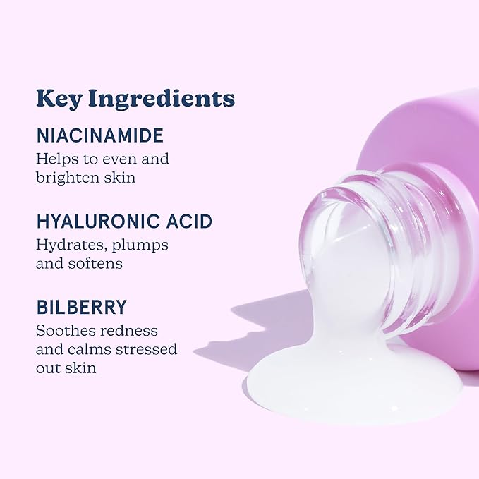 Blume Milky Fade Vitamin C Serum for Face - Dark Spot Corrector with Niacinamide, Hyaluronic Acid & Vitamin E - Helps to Soothe Skin Tone - Vegan & Cruelty-Free Hydrating Serum (1 oz)