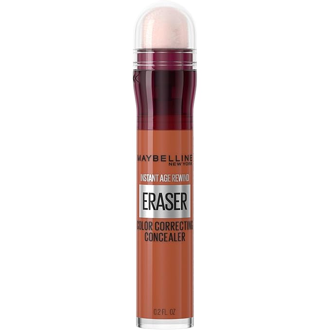Maybelline Instant Age Rewind Instant Eraser Color Correcting Concealer, Crease-Resistant Coverage, Up to 12HR Moisturizing Wear, Orange Color Corrector, 159, 1 Count