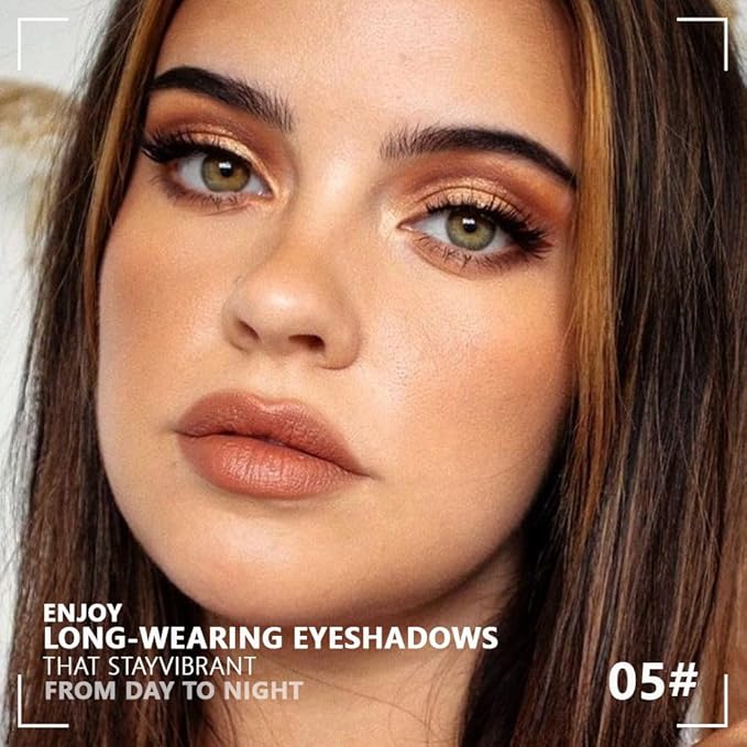 Monochrome Cream Glittle Eyeshadow Palette Makeup, High Pigment Natural Sombras Crema Para Ojos, Dark Brown Chestnut Shimmer Single Eye Shadow for Older Women, Talc, Paraben & Cruelty Free