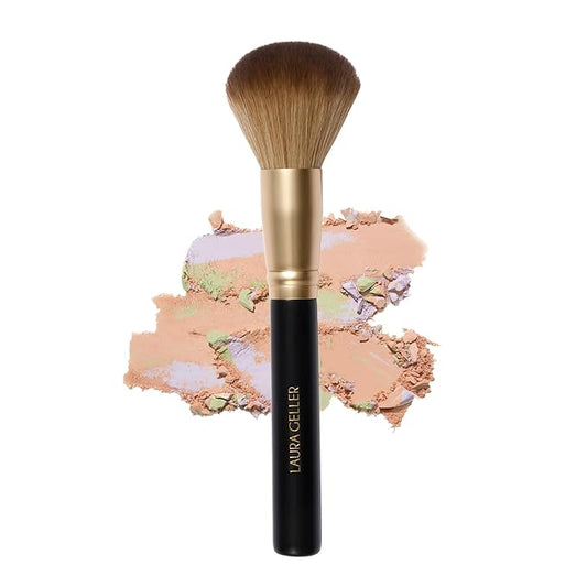 LAURA GELLER NEW YORK Setting Powder Brush - Makeup Brush for Setting - Set Face Makeup without Caking - Smooth Finish
