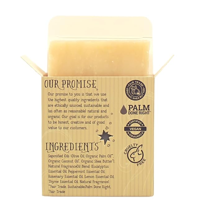 Organic Sinus Soother Bar Soap - Gentle Cleansing for Sensitive Skin, Herbal and Mint - 3 Pack - Experience Healthy and Glowing Skin