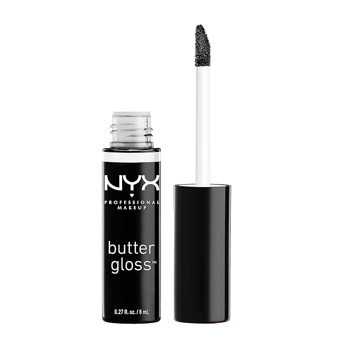 NYX PROFESSIONAL MAKEUP Butter Gloss, Non-Sticky Lip Gloss - Licorice (Black)
