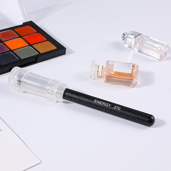 ENERGY Concealer Brush Under Eye Mini Angled Flat Top Kabuki Nose Contour Brush for Concealing Blending Setting Buffing with Powder Liquid Cream Cosmetic Pro Small Makeup Foundation brushes 270