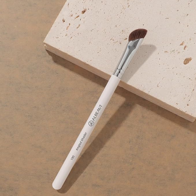 Eyeshadow Brush, Angled Nose Contour Brow Bone Highlight Makeup Brush (190 angled shader)