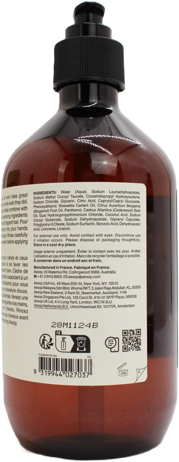 Aesop Geranium Leaf Body Cleanser and Shampoo | Paraben, Cruelty-free & Vegan | 16.9 oz