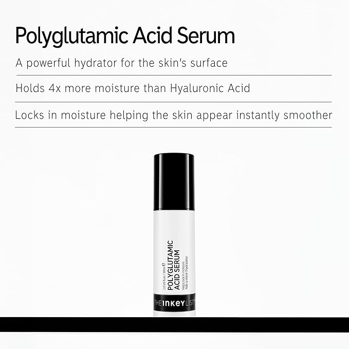 The INKEY List Polyglutamic Acid Serum, Face Serum to Moisturize Dry Skin, Reduce Fine Lines and Boost Radiance, 1.01 fl oz