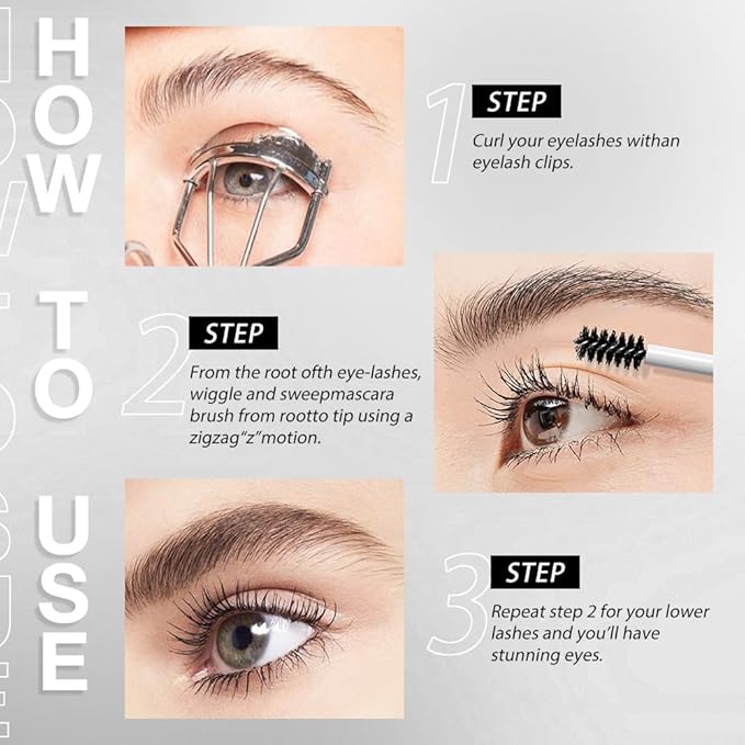 Yellow Lash Mascara Waterproof, Long lasting Charming Voluminous Cruelty Free Vegan Yellow Eye Makeup