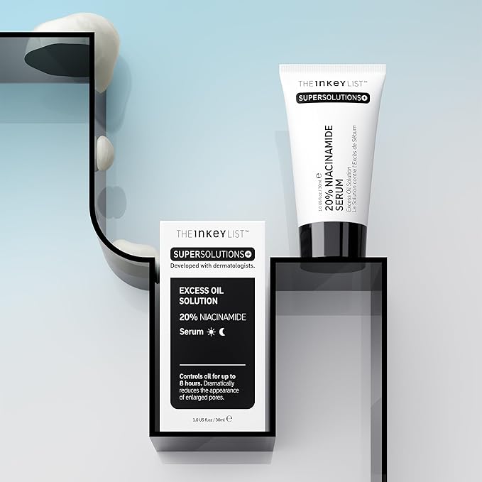The INKEY List SuperSolutions Niacinamide 20% Serum, Helps with Healthy-Looking Skin Texture, Pores and Balancing Excess Oil, Skin Barrier Protection 1.01 fl oz
