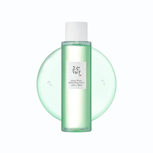 Beauty of Joseon Green Plum AHA BHA Toner Refreshing Facial Essence Moisturizer Mild Exfoliating Salicylic Acid for All Skin Types, Korean Skin Care for Men Women 150ml 5.27 fl.oz